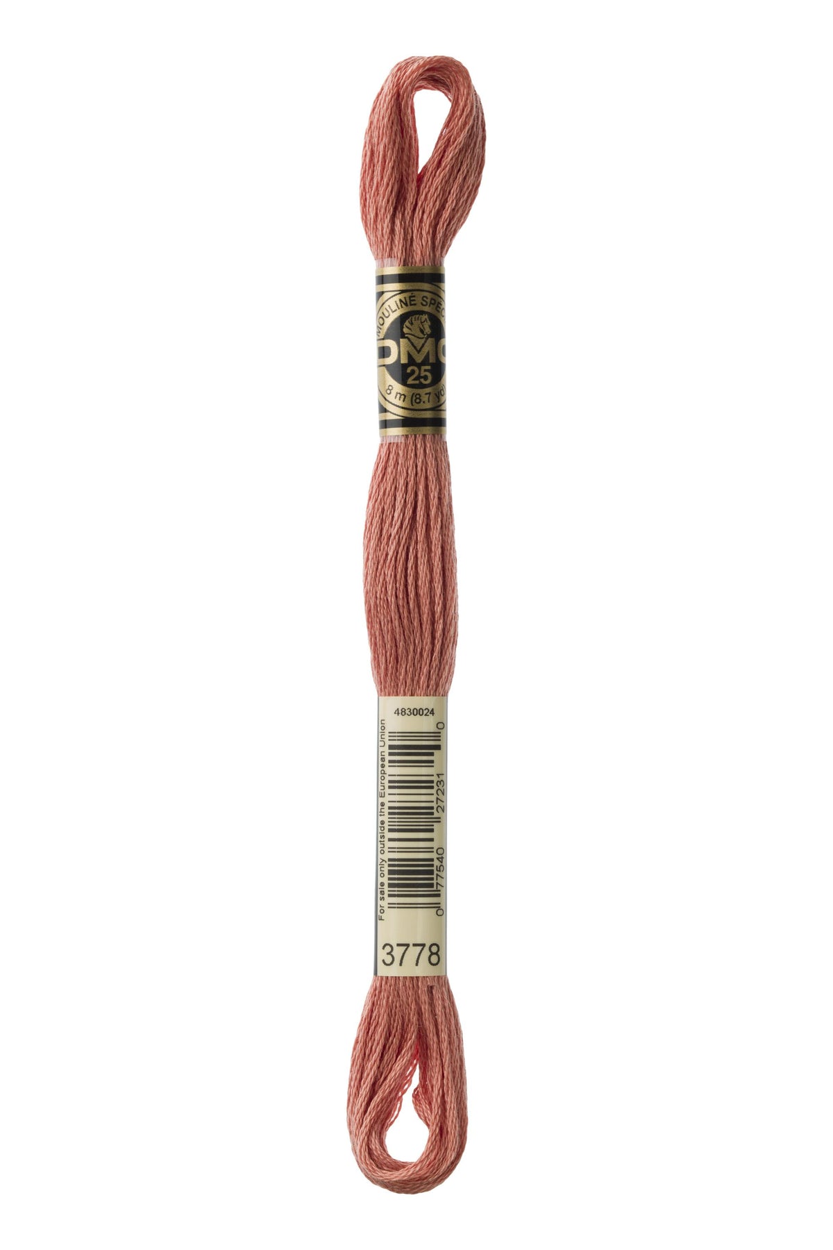 DMC Mouliné Spécial 25, colore 3778, matassina da 8 metri, 100% cotone
