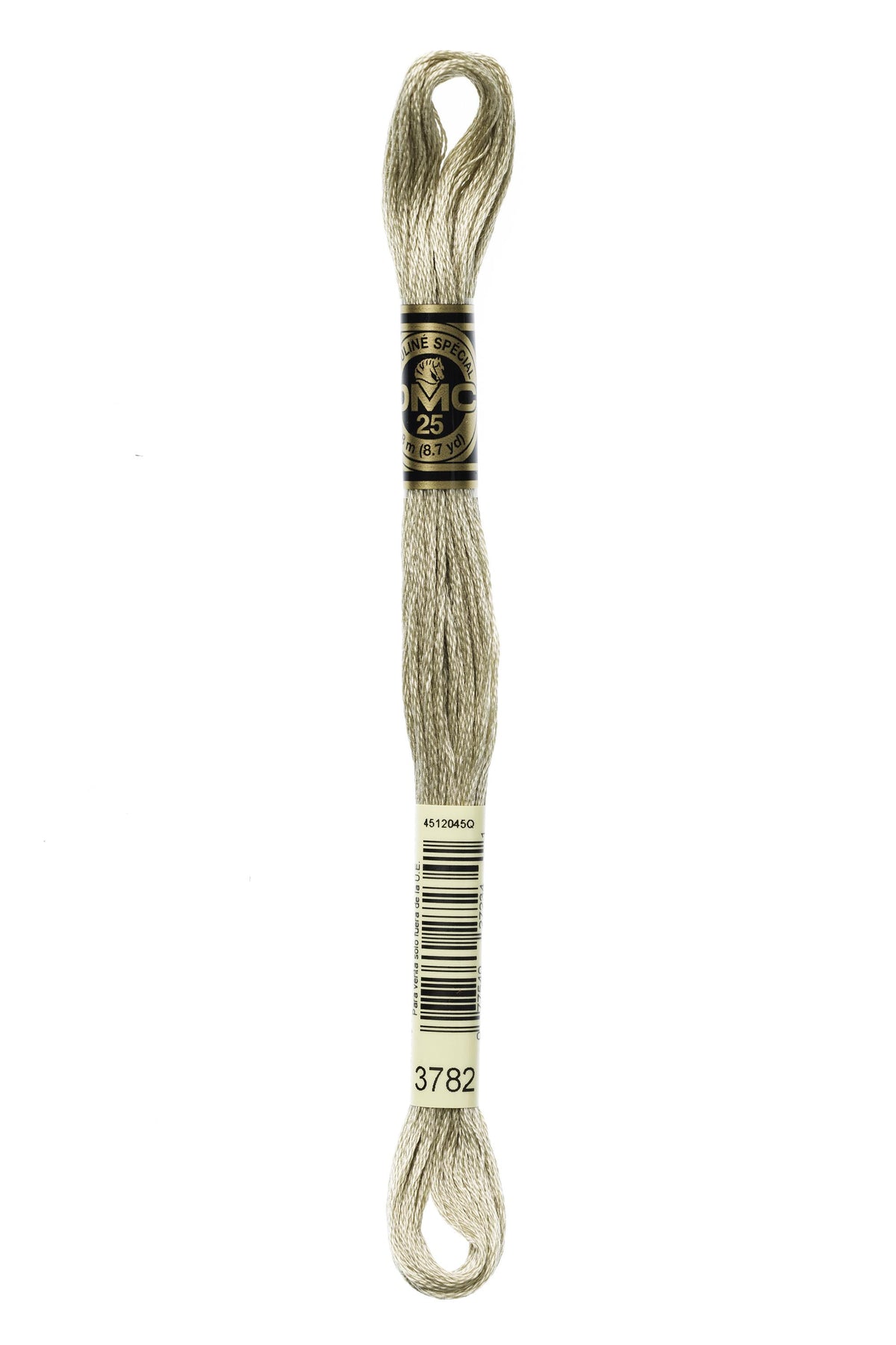 DMC Mouliné Spécial 25, colore 3782, matassina da 8 metri, 100% cotone