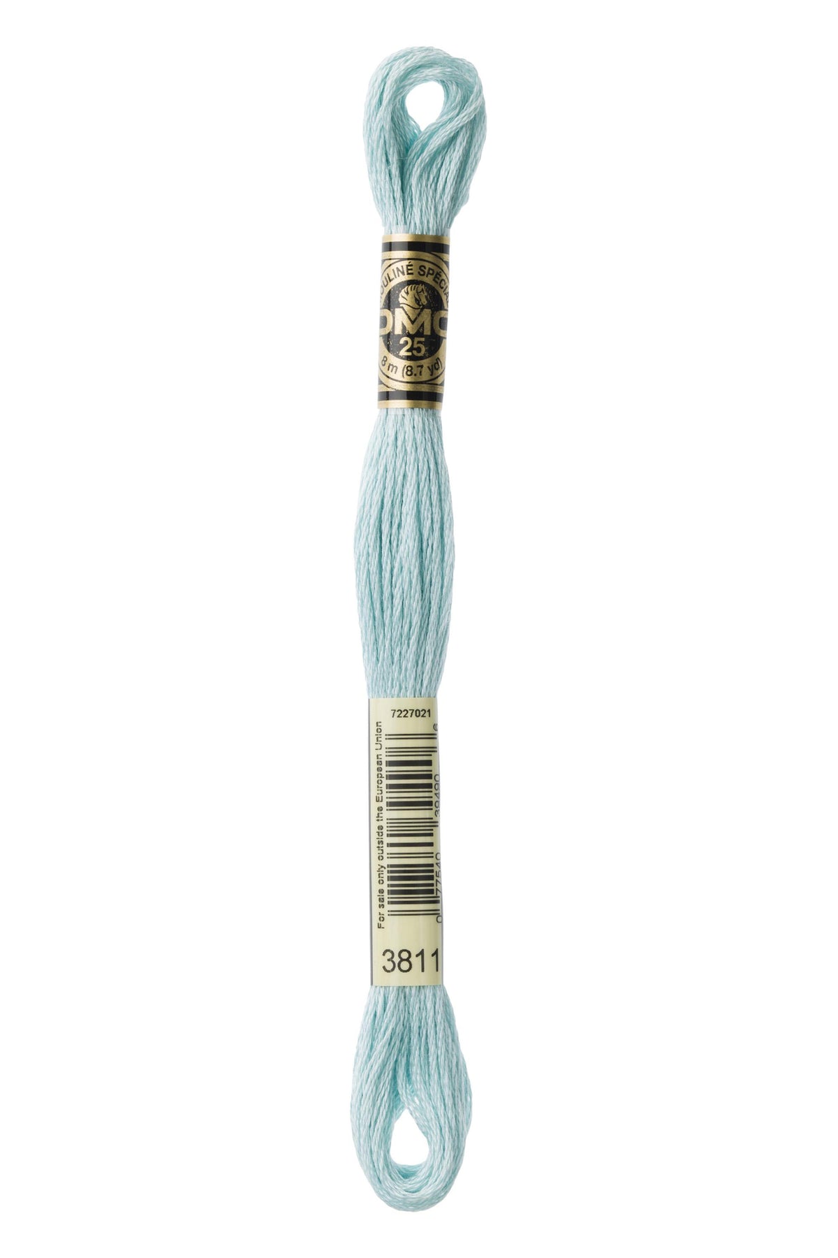 DMC Mouliné Spécial 25, colore 3811, matassina da 8 metri, 100% cotone