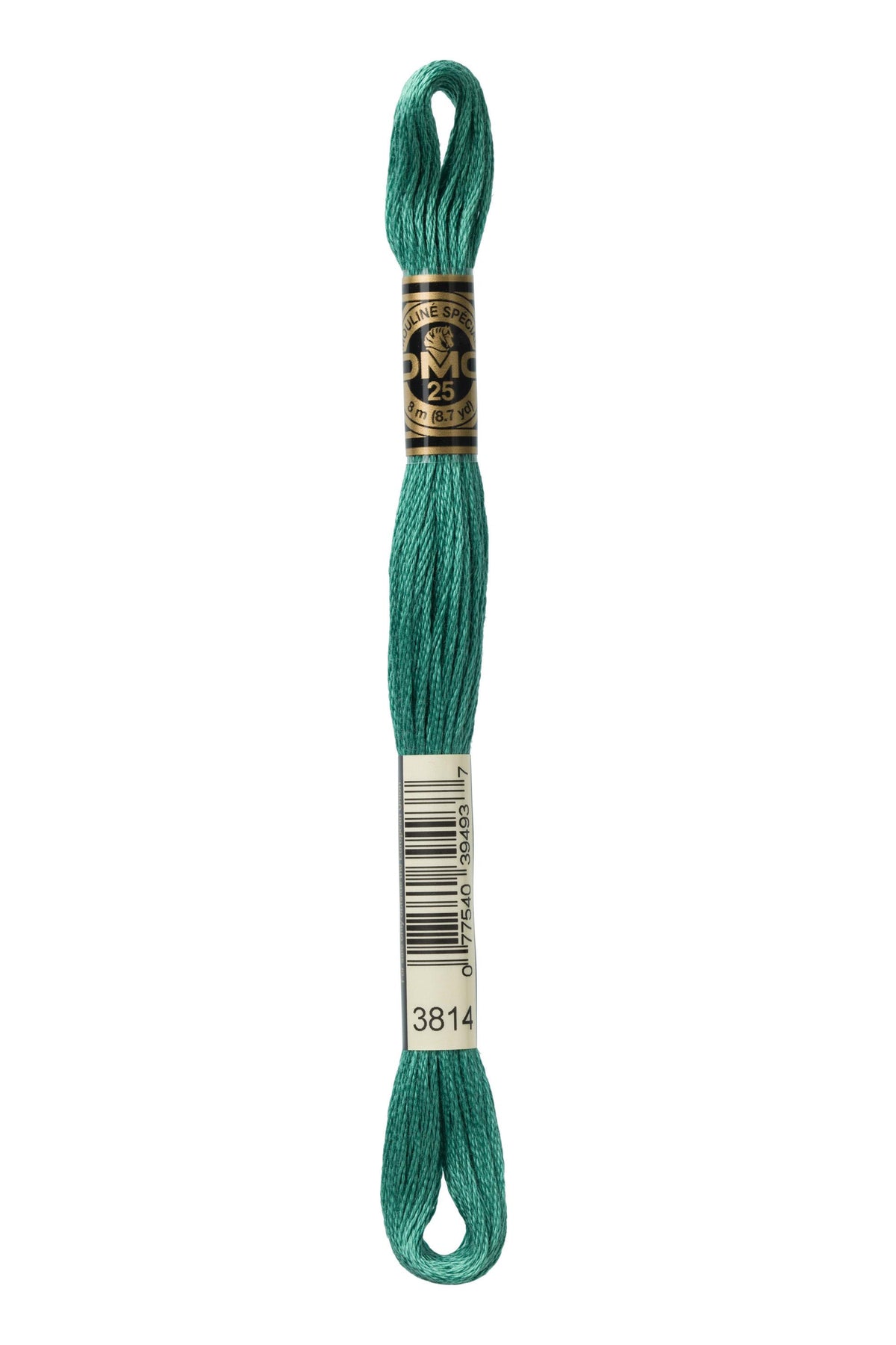 DMC Mouliné Spécial 25, colore 3814, matassina da 8 metri, 100% cotone