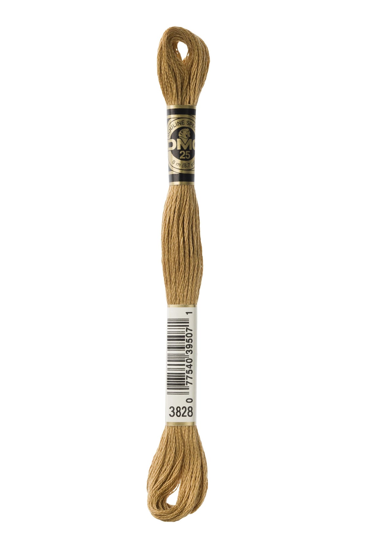 DMC Mouliné Spécial 25, colore 3828, matassina da 8 metri, 100% cotone