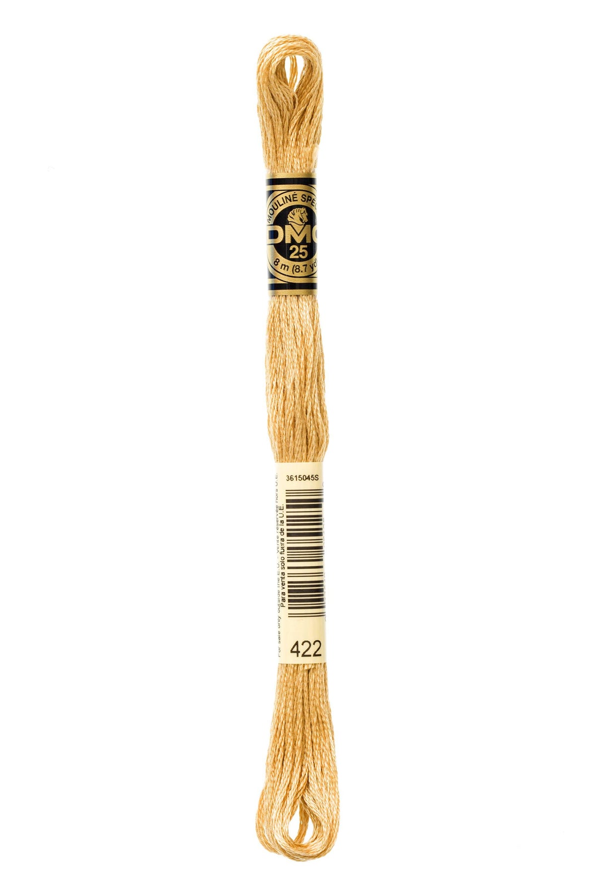 DMC Mouliné Spécial 25, colore 422, matassina da 8 metri, 100% cotone