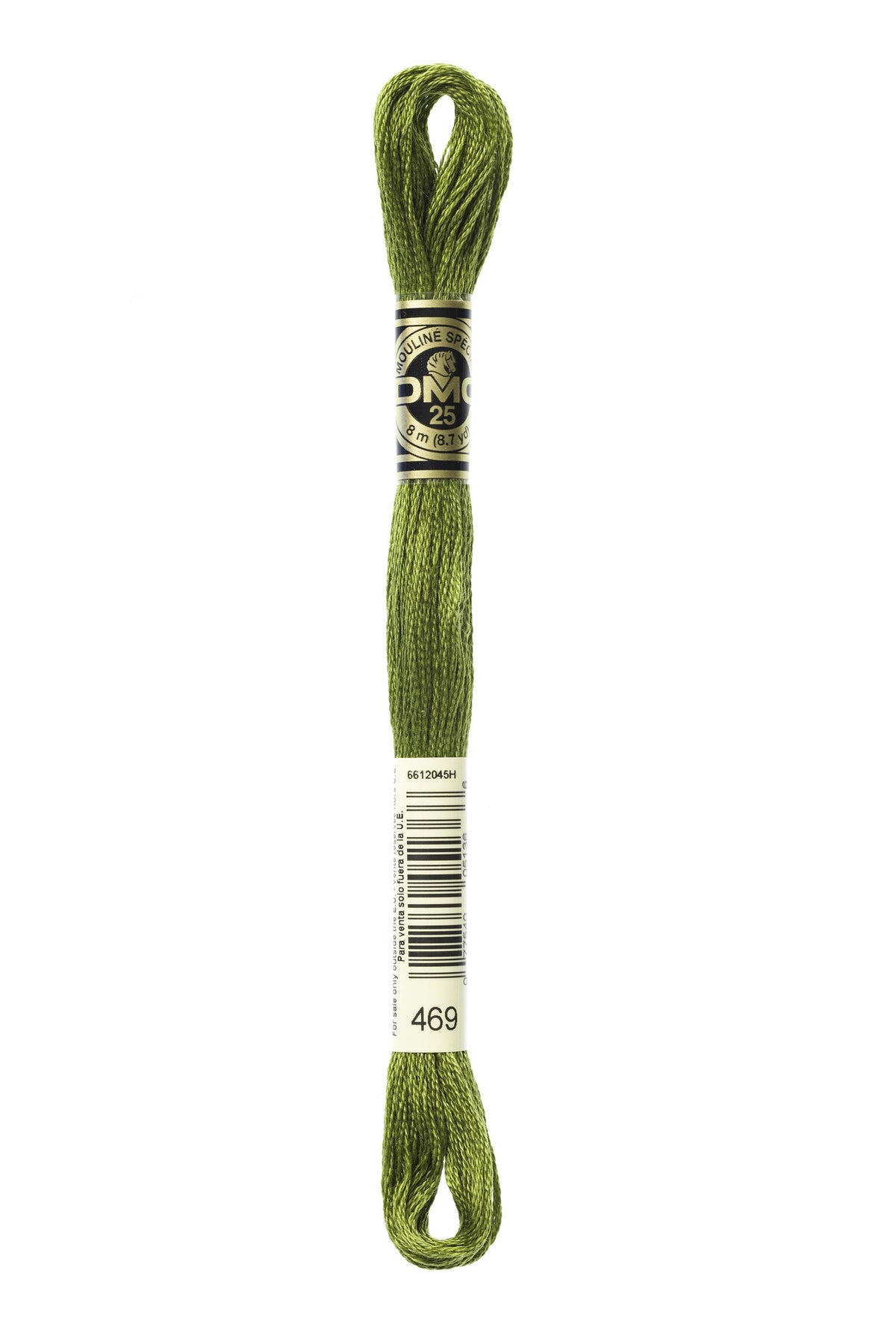 DMC Mouliné Spécial 25, colore 469, matassina da 8 metri, 100% cotone