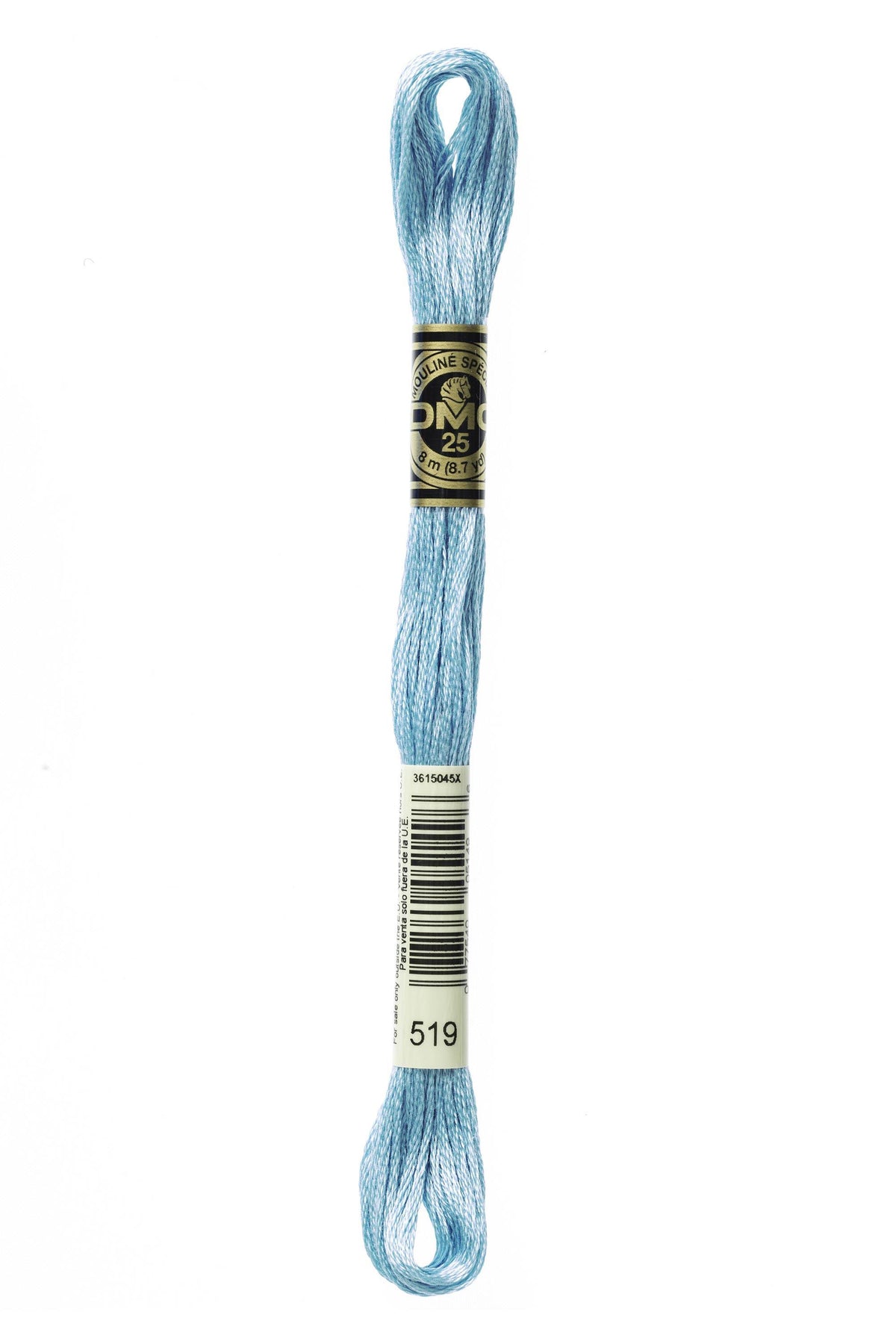 DMC Mouliné Spécial 25, colore 519, matassina da 8 metri, 100% cotone