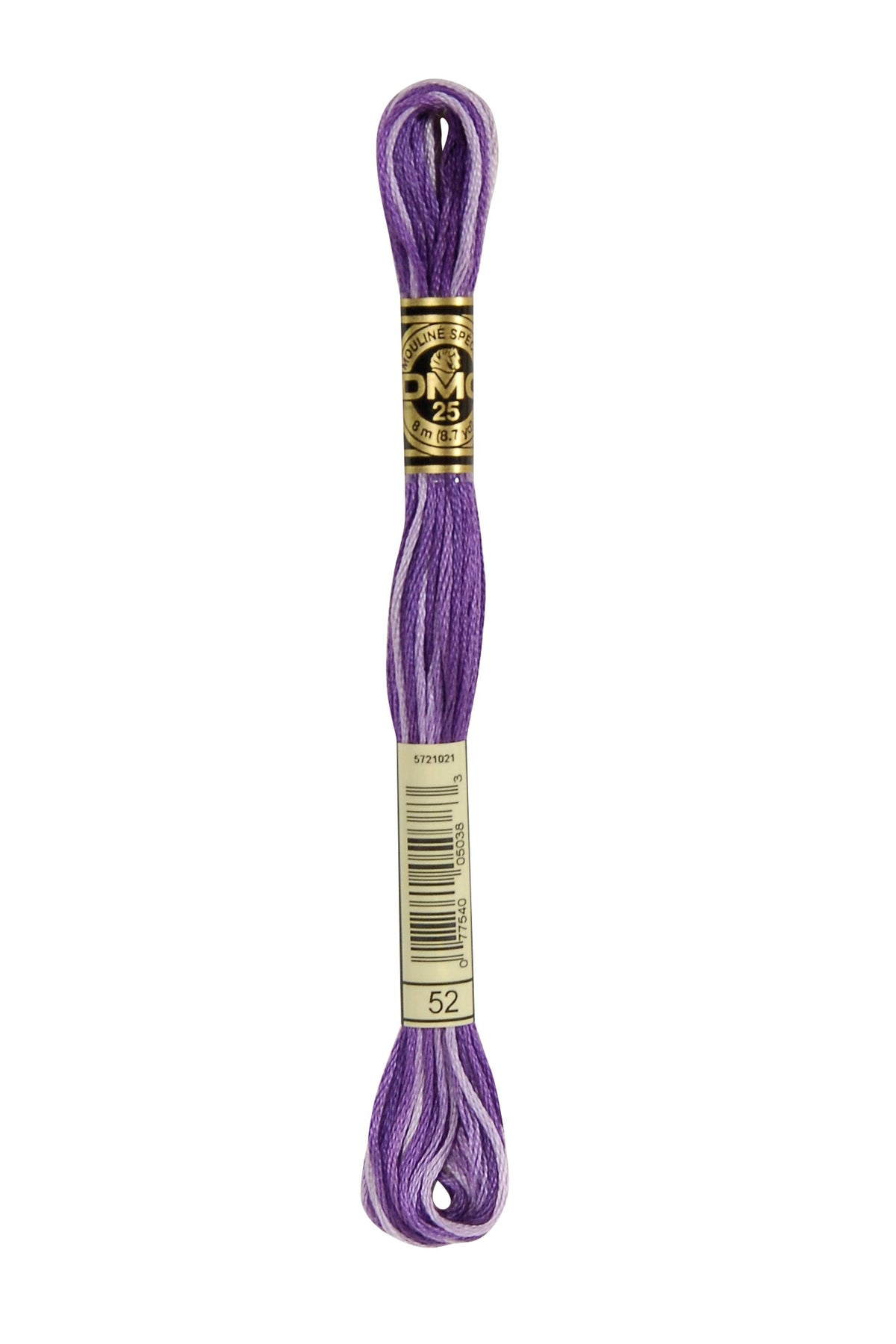 DMC Mouliné Spécial 25, colore 52, matassina da 8 metri, 100% cotone