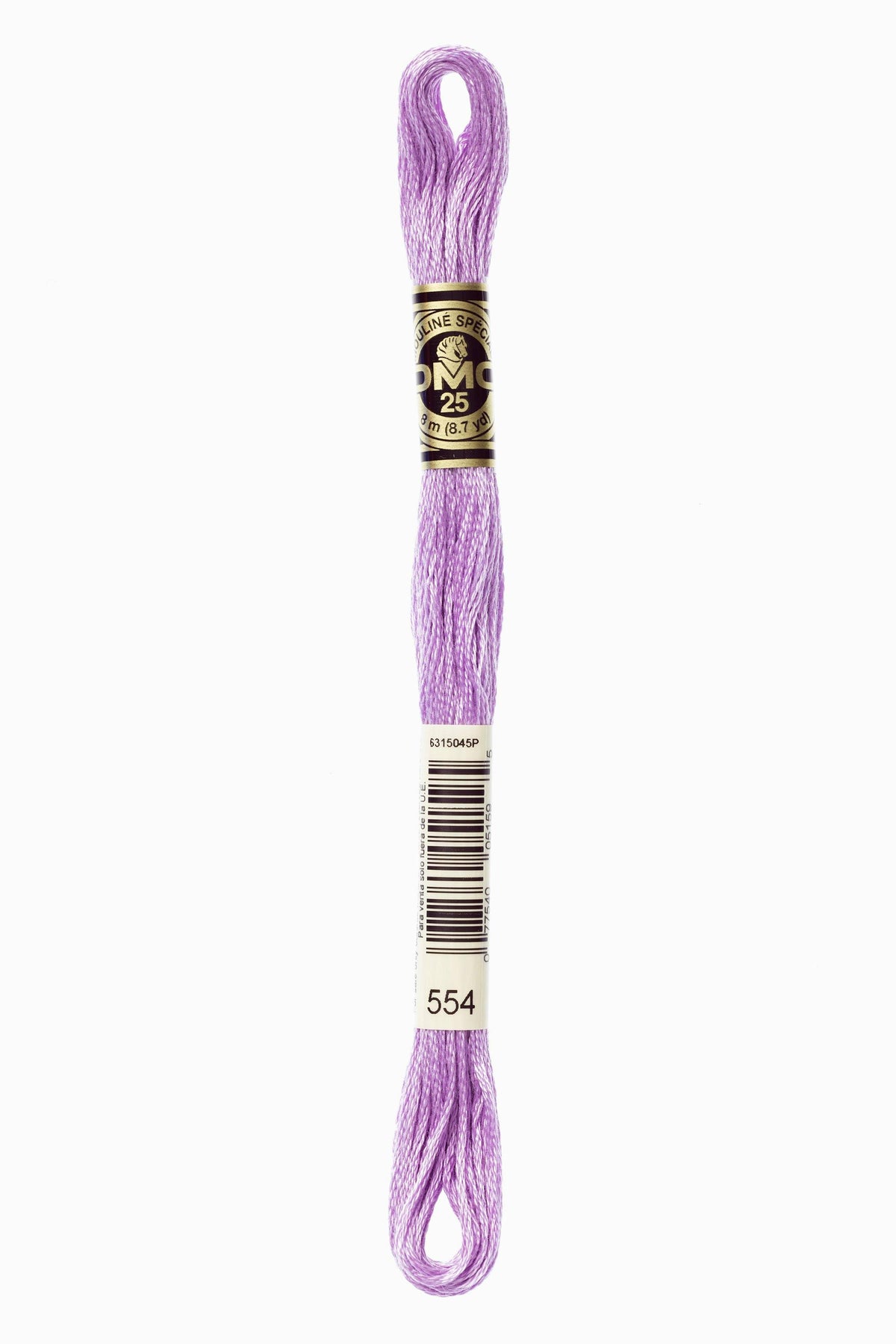 DMC Mouliné Spécial 25, colore 554, matassina da 8 metri, 100% cotone