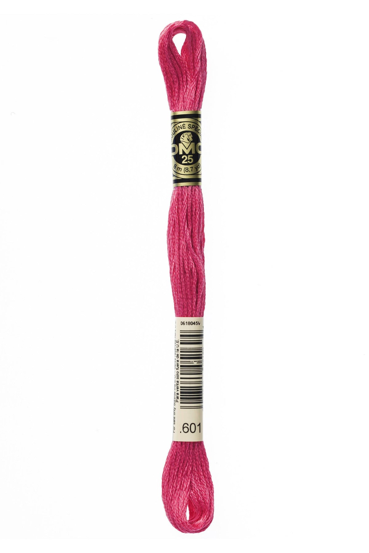DMC Mouliné Spécial 25, colore 601, matassina da 8 metri, 100% cotone