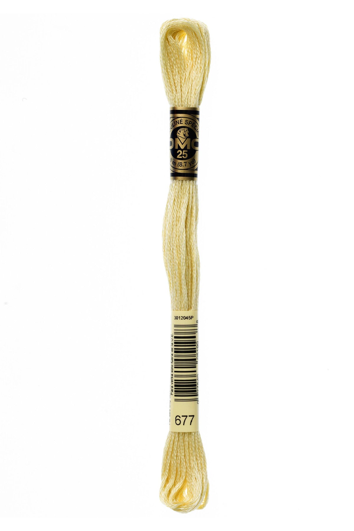 DMC Mouliné Spécial 25, colore 677, matassina da 8 metri, 100% cotone