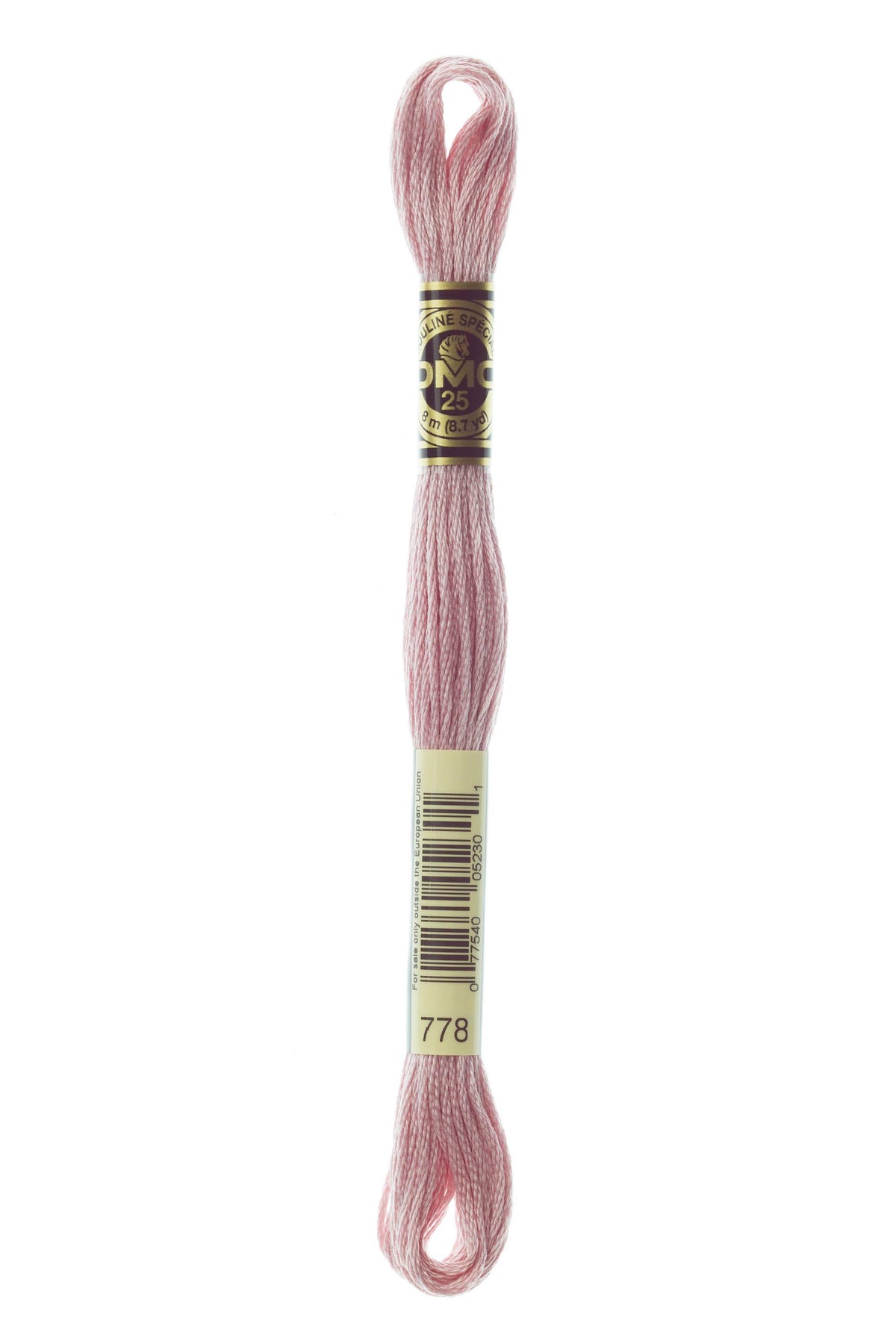 DMC Mouliné Spécial 25, colore 778, matassina da 8 metri, 100% cotone