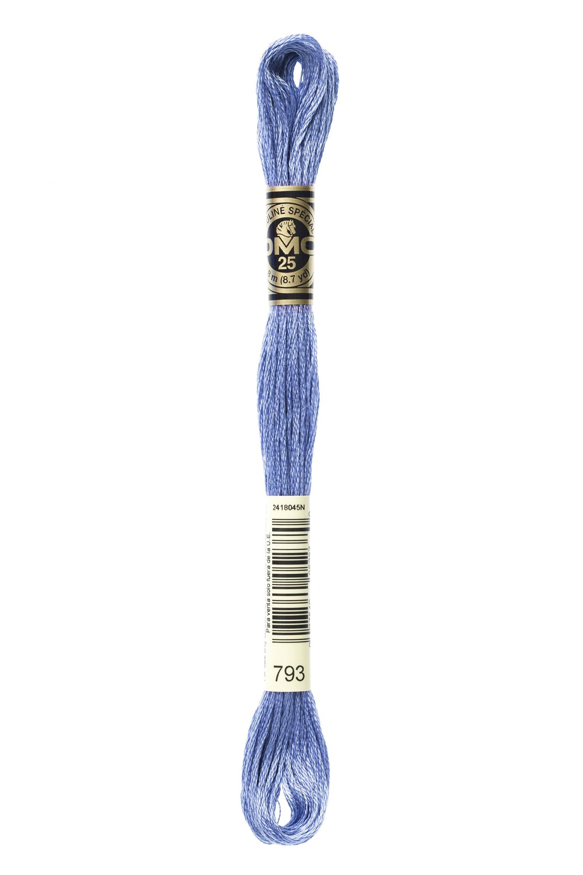 DMC Mouliné Spécial 25, colore 793, matassina da 8 metri, 100% cotone