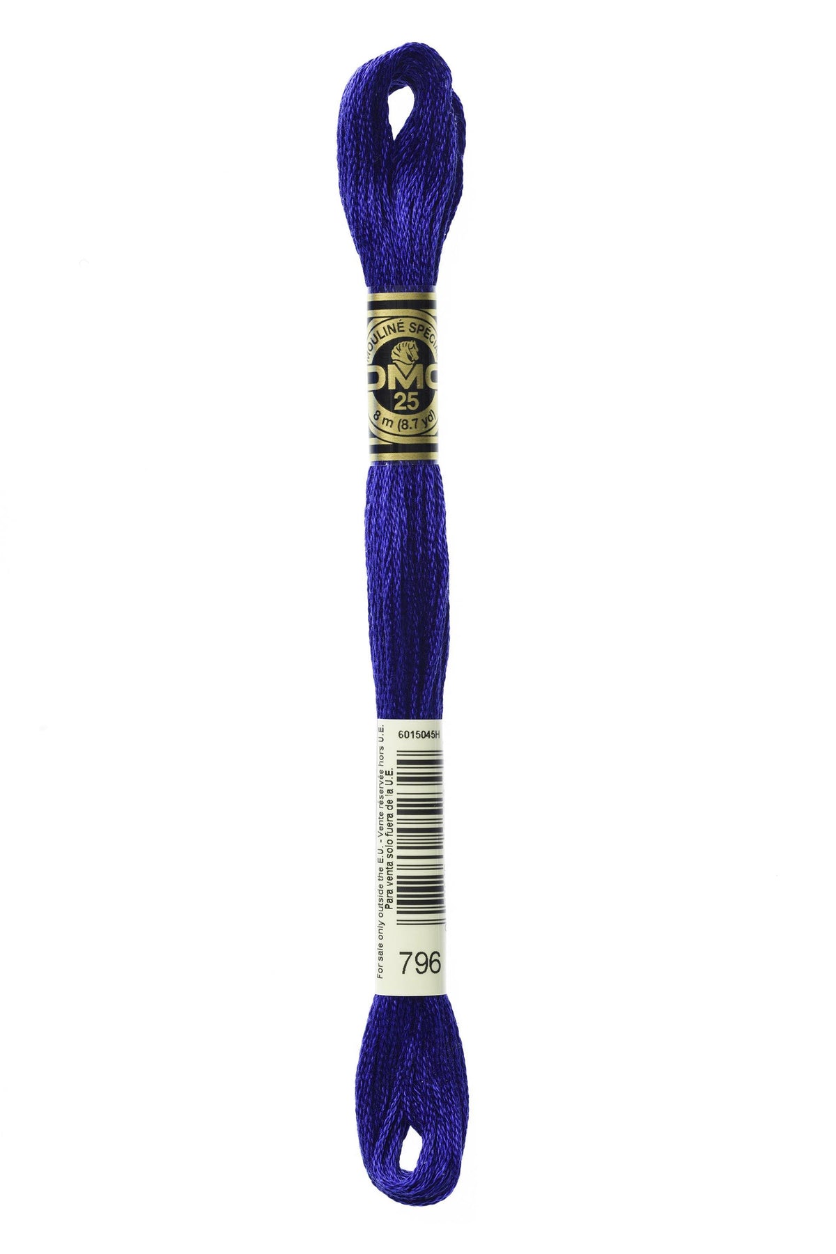 DMC Mouliné Spécial 25, colore 796, matassina da 8 metri, 100% cotone