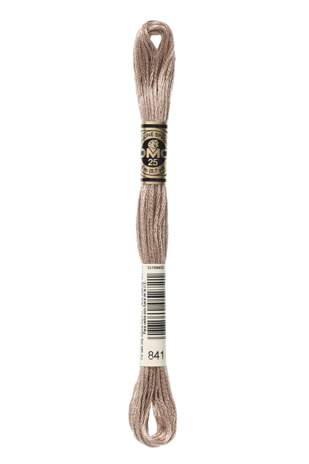 DMC Mouliné Spécial 25, colore 841, matassina da 8 metri, 100% cotone