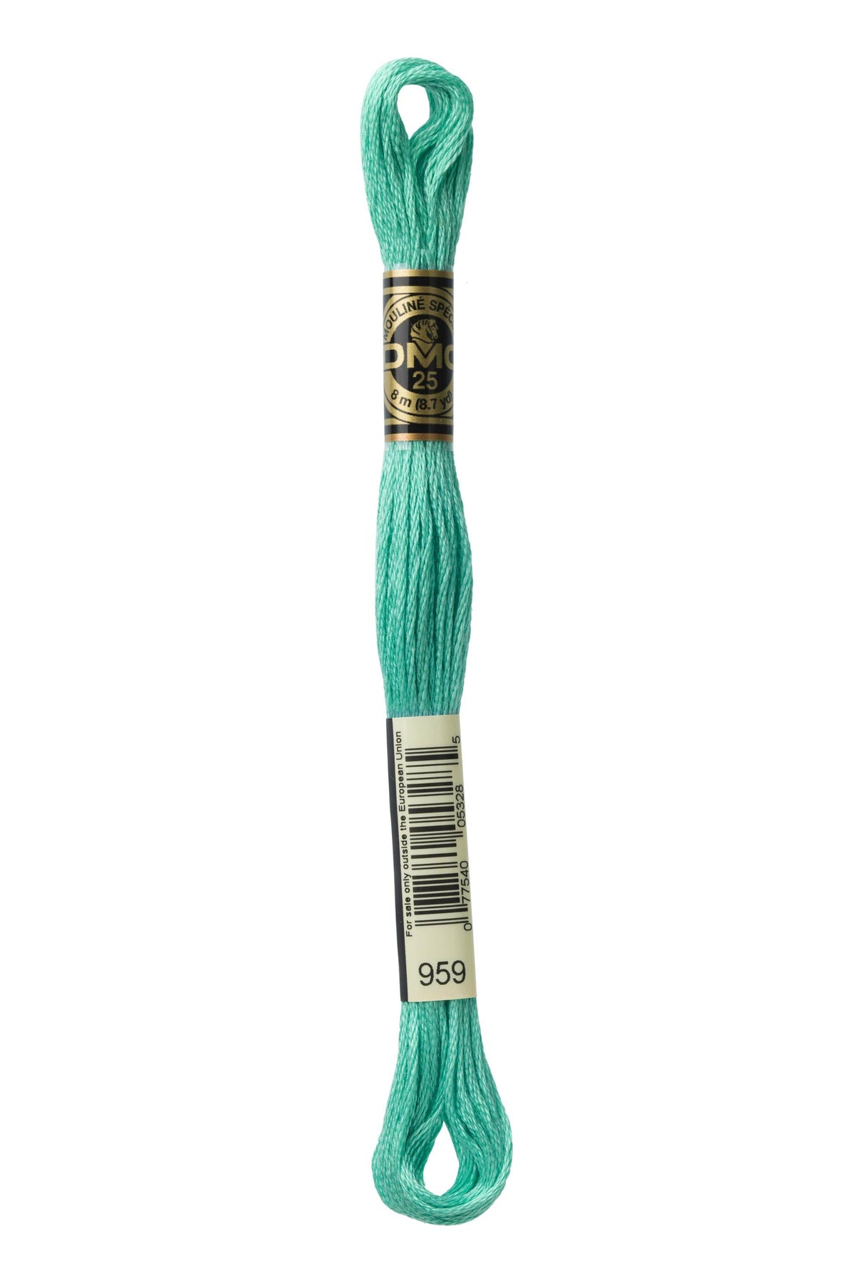 DMC Mouliné Spécial 25, colore 959, matassina da 8 metri, 100% cotone