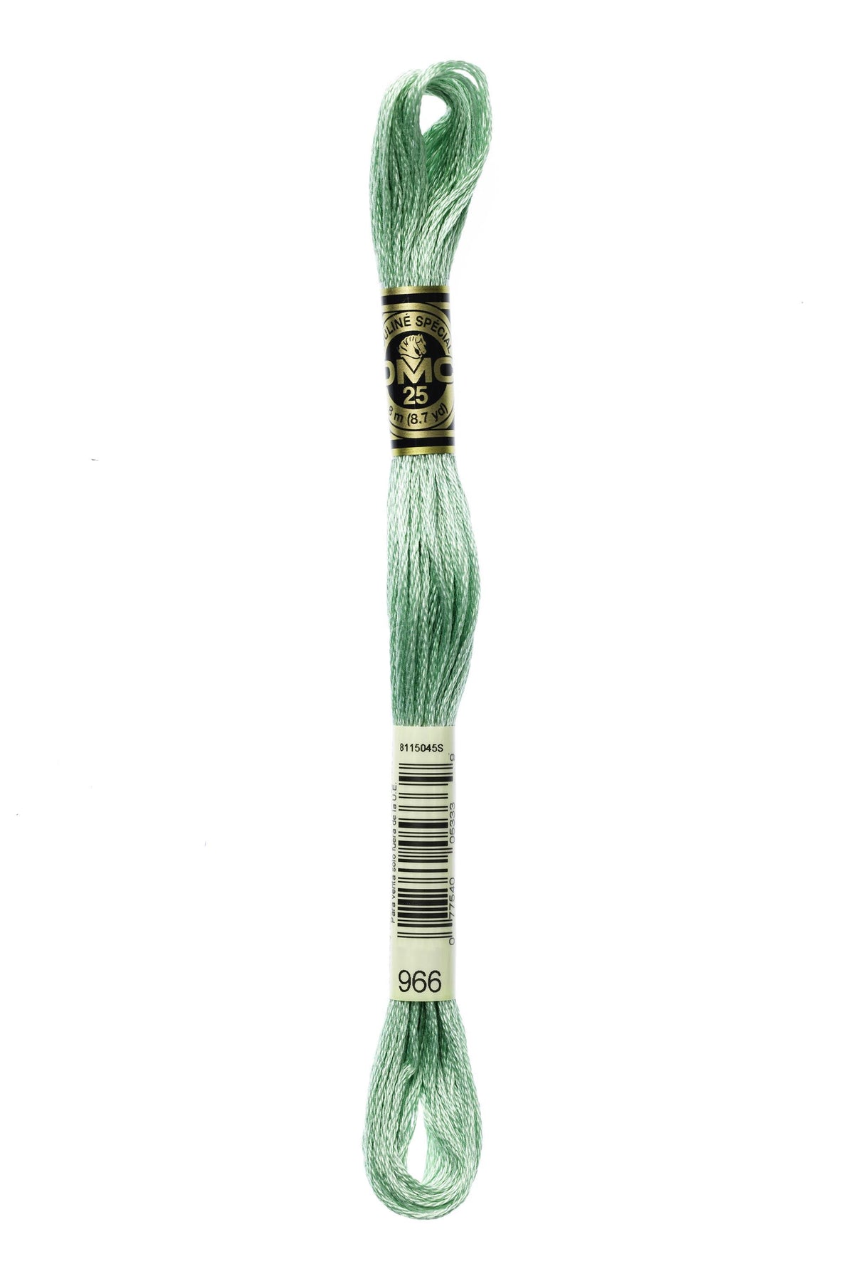 DMC Mouliné Spécial 25, colore 966, matassina da 8 metri, 100% cotone