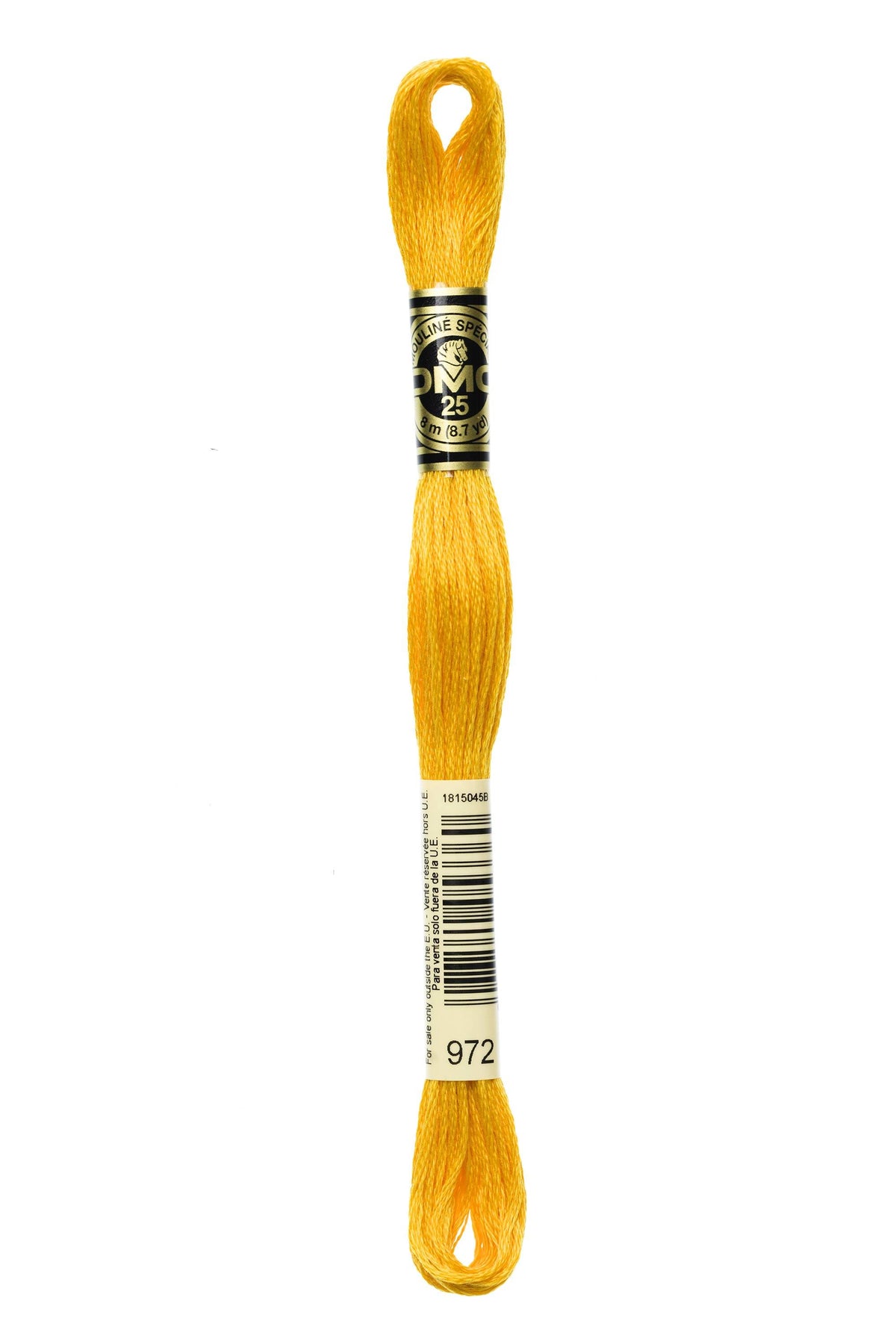 DMC Mouliné Spécial 25, colore 972, matassina da 8 metri, 100% cotone