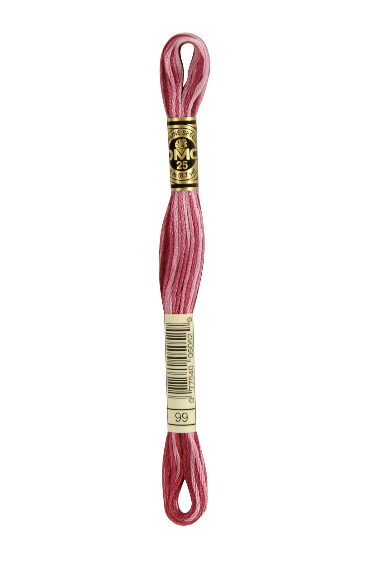 DMC Mouliné Spécial 25, colore 99, matassina da 8 metri, 100% cotone