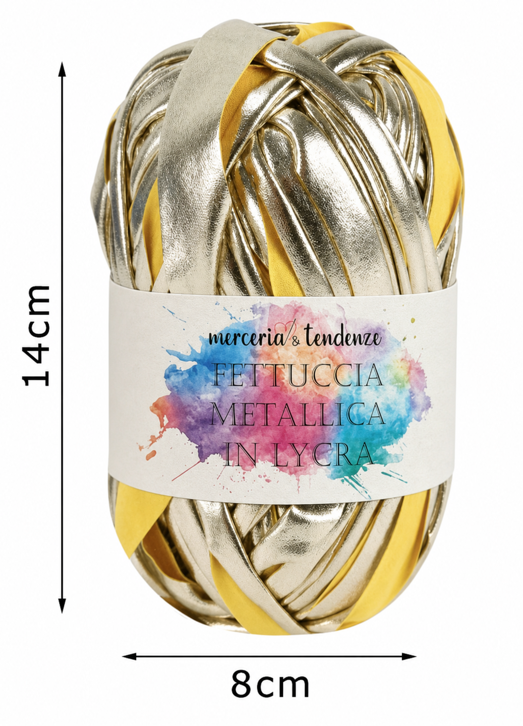 MetalLycra Ribbon 100g ball 45 meters long