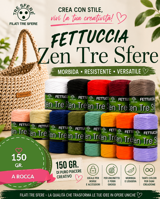 Fetuccia zen  150gr 150mt 100%pl microfibra