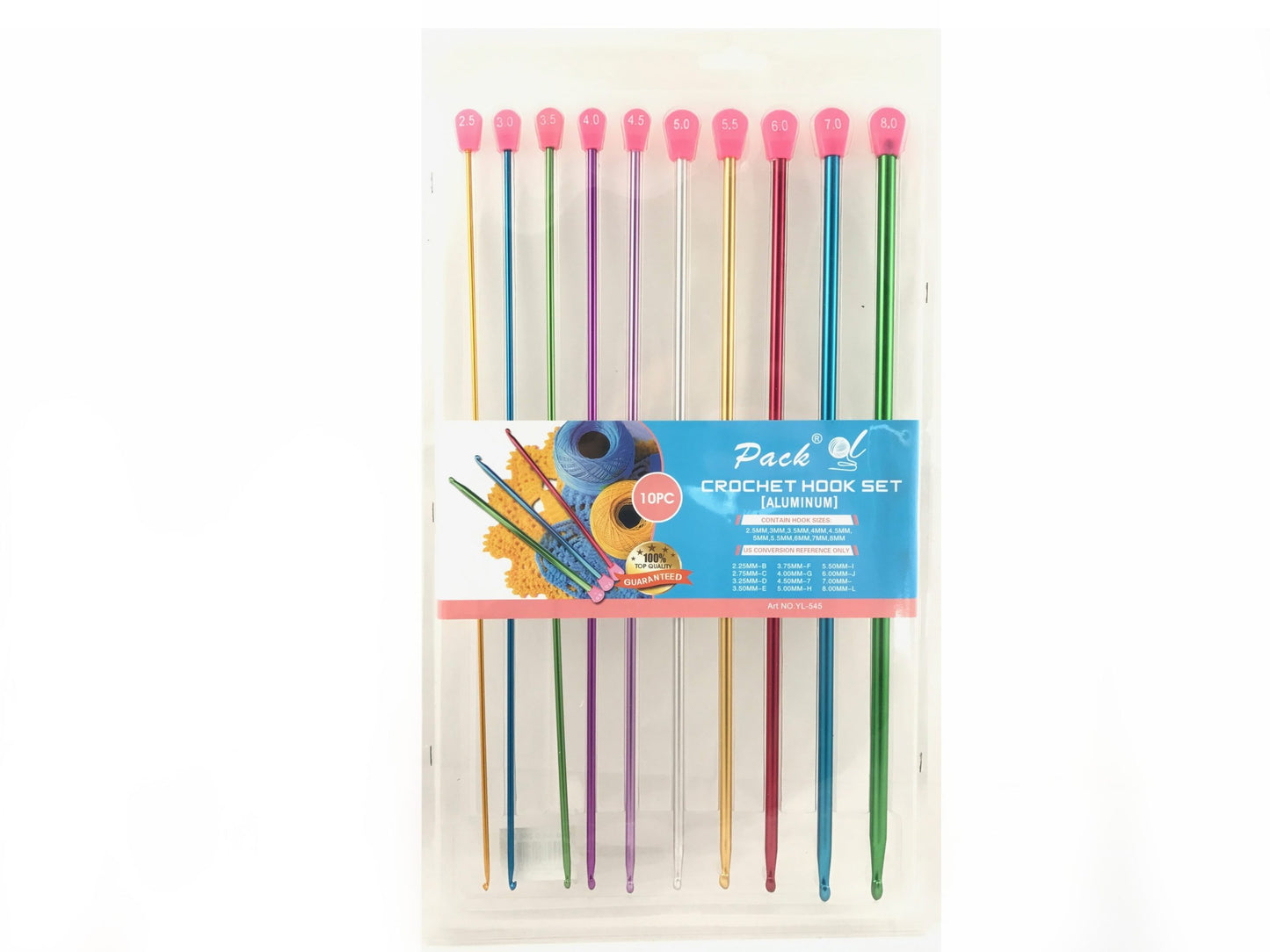 CROCHET NEEDLES 10 pieces of 35 centimeters
