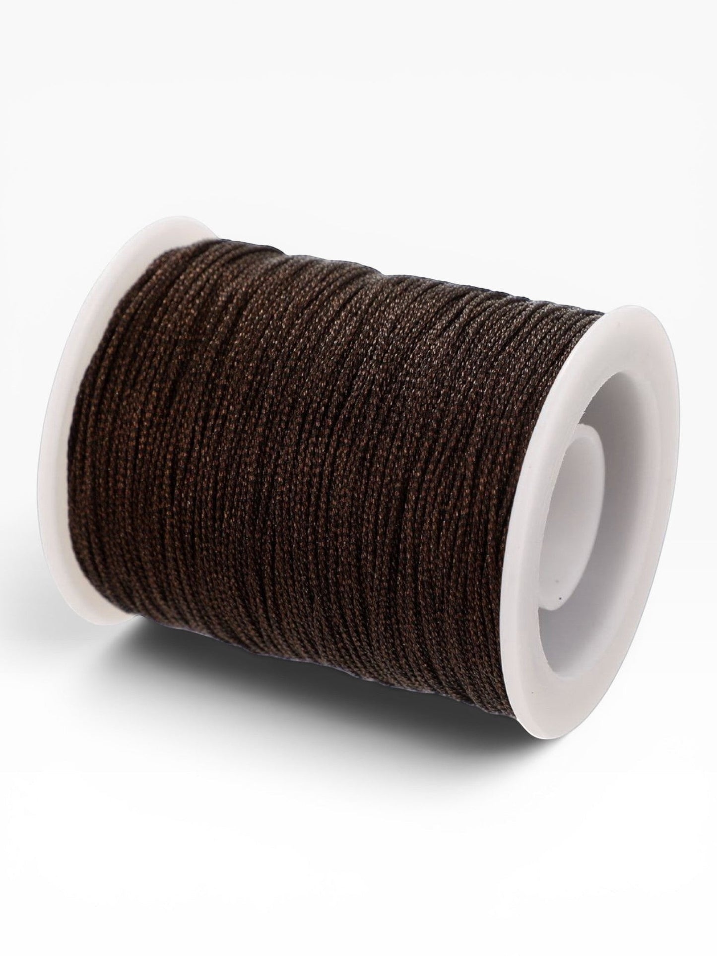 Rocchetto di filato gioiello Scintilla Fine marrone 0,7 mm di Merceria & Tendenze per bijoux e micro-macramè