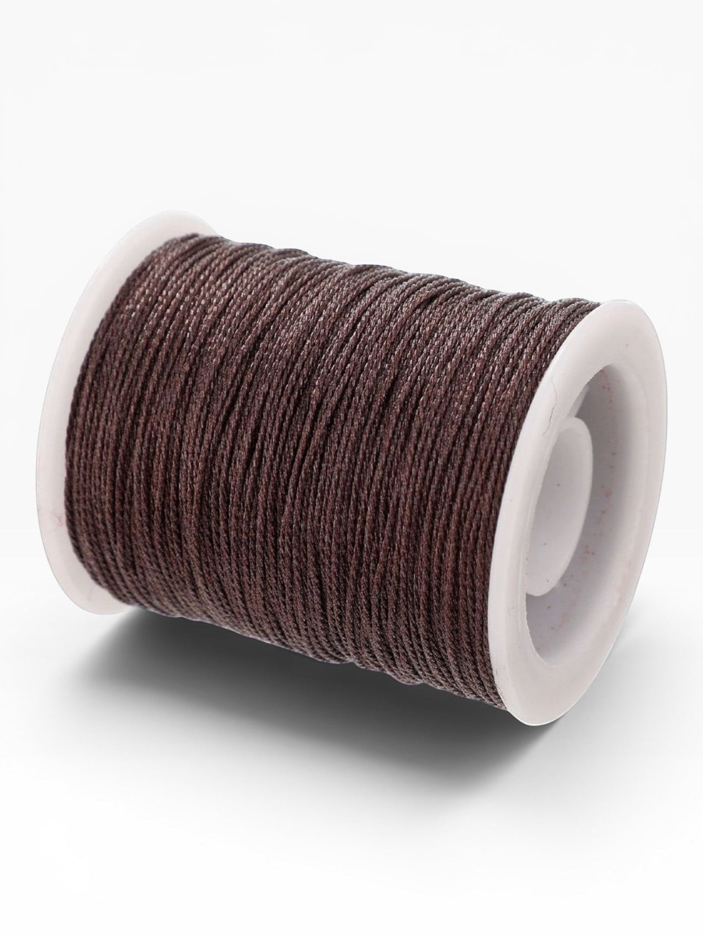 Rocchetto di filato gioiello marrone Scintilla Fine 0,7 mm di Merceria & Tendenze per bijoux e micro-macramè