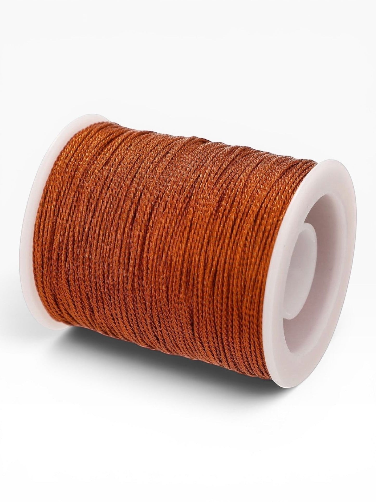 Rocchetto di filato gioiello Scintilla Fine color rame metallizzato di Merceria & Tendenze per bijoux e uncinetto
