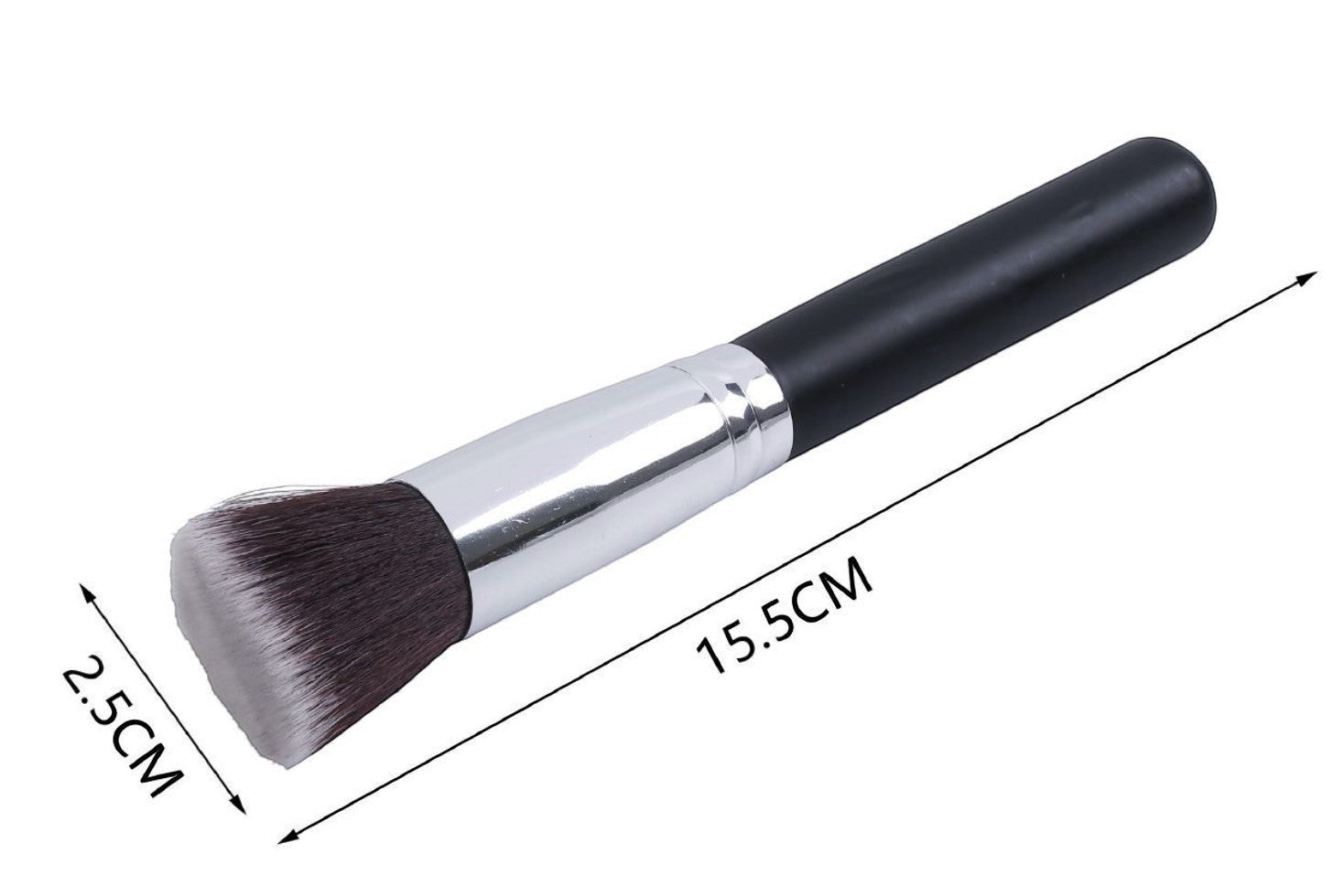 Pennello viso piatto Merceria & Tendenze da 15,5 cm con setole morbide per fondotinta e contouring