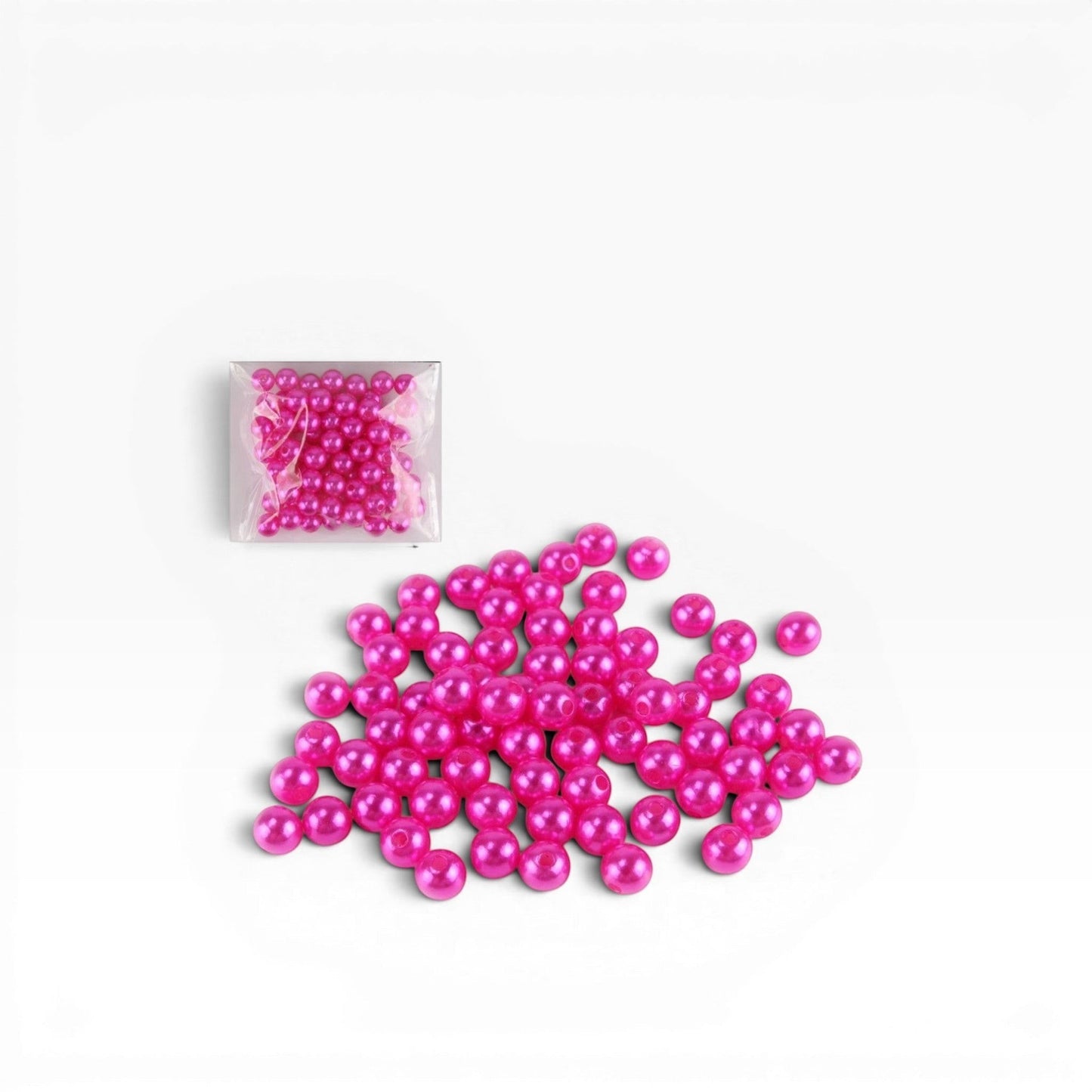 Perline sintetiche fucsia da 8 mm di Merceria & Tendenze per bracciali, collane e creazioni handmade fai da te