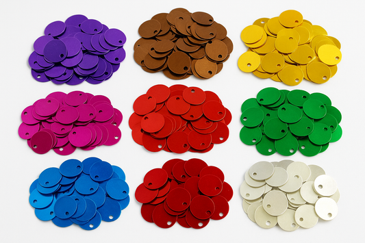 Paillettes Lisce per Borse e Creazioni - Misura ⌀ 2,5 - pacco da 20g con  100 pz CIRCA